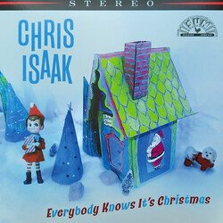 Chris Isaak Everybody Knows It's Christmas Vinyl LP USED