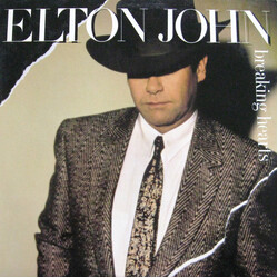 Elton John Breaking Hearts Vinyl LP USED