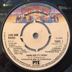 Love & Kisses Thank God It's Friday USED VINYL 7INCH 45 RPM SINGLE