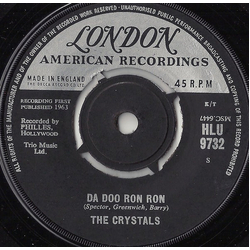 The Crystals Da Doo Ron Ron Vinyl 7" USED