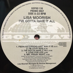 Lisa Moorish I've Gotta Have It All Vinyl LP USED