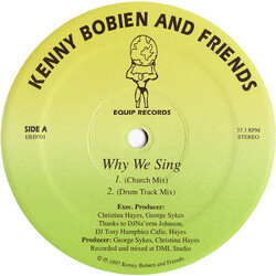 Kenny Bobien And Friends Why We Sing USED VINYL 12INCH 33 S RPM