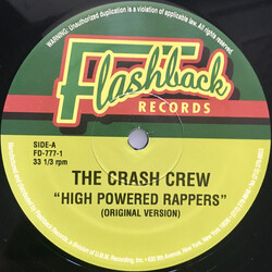 The Crash Crew High Powered Rappers VINYL 12" USED