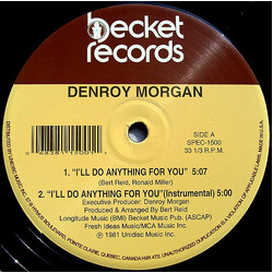 Denroy Morgan I'll Do Anything For You / Sweet Tender Love VINYL 12" USED
