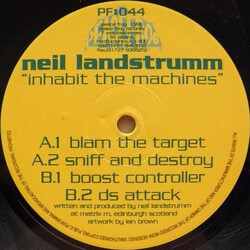 Neil Landstrumm Inhabit The Machines USED VINYL 12INCH 33 S RPM