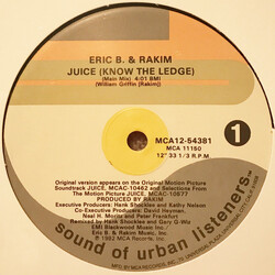 Eric B. & Rakim Juice (Know The Ledge) USED VINYL 12INCH 33 S RPM