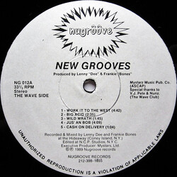 New Grooves Work It To The West USED VINYL 12INCH 33 S RPM