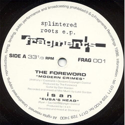 Various Splintered Roots EP VINYL 12" USED