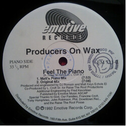 Producers On Wax Feel The Piano / Let It Move You VINYL 12" USED