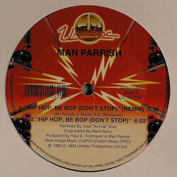 Man Parrish Hip Hop, Be Bop (Don't Stop) / Heatstroke VINYL 12" USED