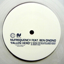 NUfrequency / Ben Onono Fallen Hero USED VINYL 12INCH PROMO LIMITED EDITION 33 S RPM