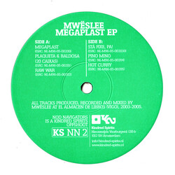 Mwëslee Megaplast EP USED VINYL 12INCH EP 33 S RPM