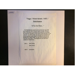 Trigger Tha Gambler / Heltah Skeltah / O.G.C. / Erick Sermon If You Don't Know... USED VINYL 12INCH 33 S RPM WHITE LABEL