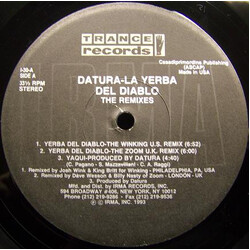 Datura La Yerba Del Diablo (The Remixes) USED VINYL 12INCH 33 S RPM STEREO
