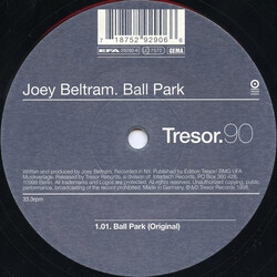Joey Beltram Ball Park USED VINYL 12INCH 33 S RPM
