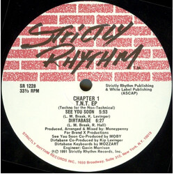 Chapter 1 T.N.T. EP (Techno For The Non-Technical) VINYL 12" USED
