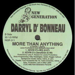 Darryl D'Bonneau More Than Anything VINYL 12" USED