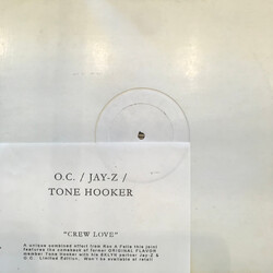 Tone Hooker / O.C. / Jay-Z Crew Love USED VINYL 12INCH SINGLE