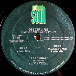 Discipline / Bobby Pruit Reaching USED VINYL 12INCH 33 S RPM