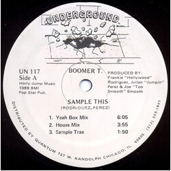 Boomer T Sample This VINYL 12" USED
