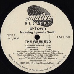 B-Town / Lynette Smith The Weekend VINYL 12" USED