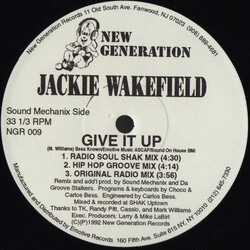 Jackie Wakefield Give It Up VINYL 12" USED