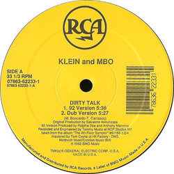 Klein & M.B.O. / B Beat Girls Dirty Talk / For The Same Man VINYL 12" USED