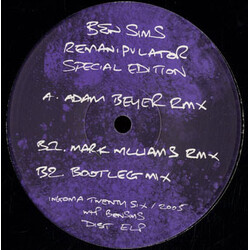 Ben Sims Remanipulator USED VINYL 12INCH 33 S RPM 45 RPM SPECIAL EDITION