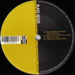 Black Music Black Theories On The Network Of Relations VINYL 12" USED