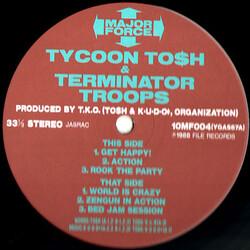 Tycoon To$h & Terminator Troops Get Happy! / Action / Rock The Party USED VINYL 12INCH 33 S RPM
