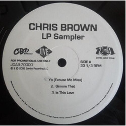 Chris Brown (4) Chris Brown LP Sampler USED VINYL 12INCH SAMPLER PROMO 33 S RPM