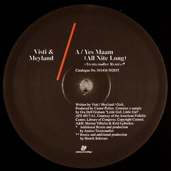 Visti & Meyland Yes Maam (All Nite Long) USED VINYL 12INCH 33 S RPM
