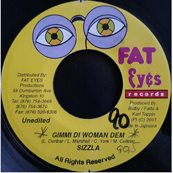 Sizzla Gimmi Di Woman Dem USED VINYL 7INCH 45 RPM
