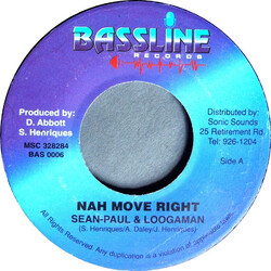 Sean Paul / Looga Man / Mossy Kid Nah Move Right / Sugar Mumz USED VINYL 7INCH 45 RPM