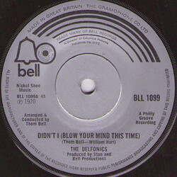 The Delfonics Didn't I (Blow Your Mind This Time) VINYL 7" USED
