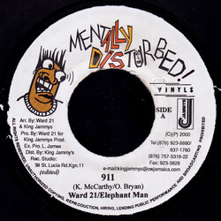 Ward 21 / Elephant Man 911 USED VINYL 7INCH 45 RPM