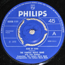 John Dummer's Famous Music Band Nine By Nine USED VINYL 7INCH 45 RPM