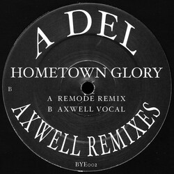 Adele (3) Hometown Glory (Axwell Remixes) USED VINYL 12INCH 45 RPM