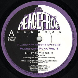 Planetary Assault Systems Planetary Funk Vol 1 USED VINYL 12INCH 33 S RPM