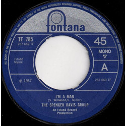 The Spencer Davis Group I'm A Man USED VINYL 7INCH 45 RPM SINGLE MONO