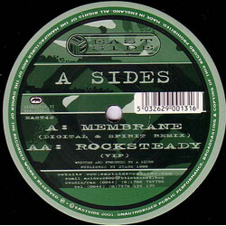 A-Sides Membrane / Rocksteady Remixes USED VINYL 12INCH