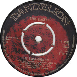Gene Vincent Be Bop A Lula 69 USED VINYL 7INCH 45 RPM SINGLE STEREO