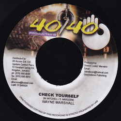 Wayne Marshall Check Yourself USED VINYL 7INCH 45 RPM