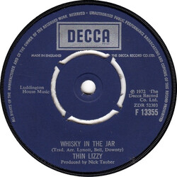 Thin Lizzy Whisky In The Jar USED VINYL 7INCH 45 RPM SINGLE
