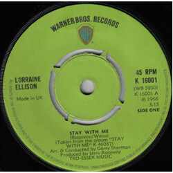 Lorraine Ellison Stay With Me USED VINYL 7INCH SINGLE 45 RPM REISSUE