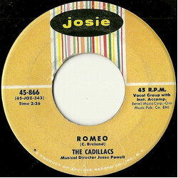 The Cadillacs Romeo / Always, My Darling USED VINYL 7INCH 45 RPM SINGLE