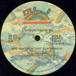 The Jammers And You Know That USED VINYL 12INCH 33 S RPM SINGLE STEREO