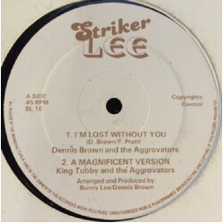 Dennis Brown I'm Lost Without You / Light Your Fire USED VINYL 12INCH 45 RPM