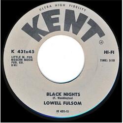 Lowell Fulsom Black Nights / Little Angel USED VINYL 7INCH 45 RPM SINGLE