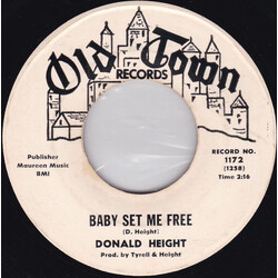 Donald Height Baby Set Me Free / Climbin' The Pole USED VINYL 7INCH 45 RPM PROMO